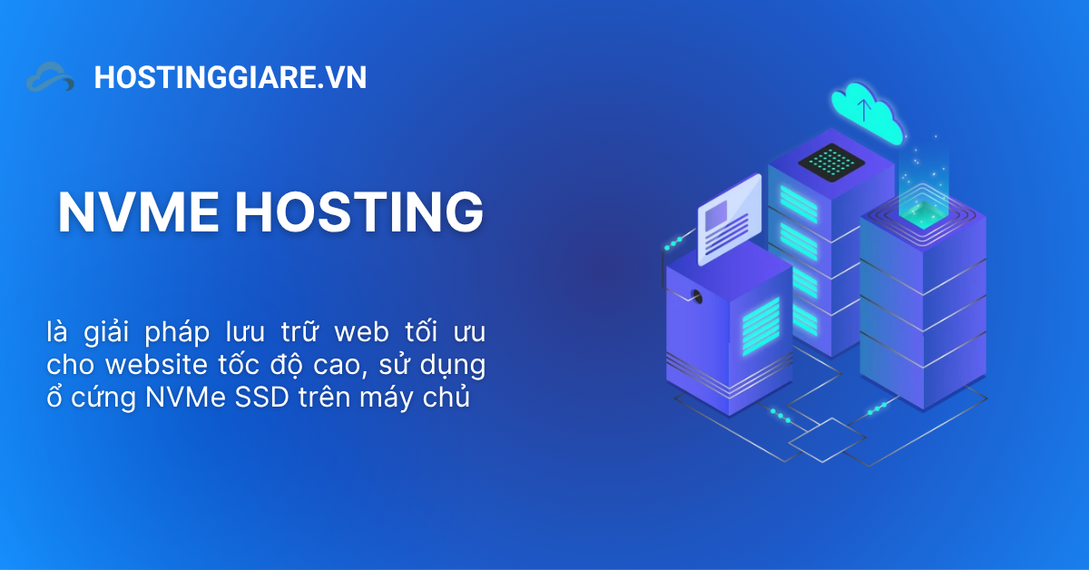 NVMe Hosting là dịch vụ lưu trữ website sử dụng ổ cứng NVMe SSD, một công nghệ lưu trữ dữ liệu tốc độ cao, để tăng tốc độ tải trang và cải thiện hiệu suất website. So với các loại hosting truyền thống sử dụng ổ cứng HDD hoặc SSD SATA, NVMe Hosting mang lại tốc độ đọc/ghi dữ liệu vượt trội, giúp website hoạt động nhanh hơn, phản hồi tốt hơn và xử lý được nhiều yêu cầu đồng thời.