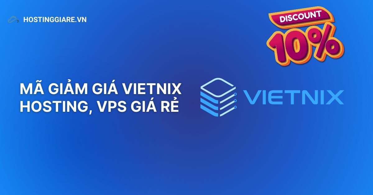 Mã giảm giá Vietnix
